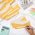 Teling 100 Pack Gold Money Envelopes for Cash Gifts, Decorative Holders for Currency Birthday Graduation Wedding
