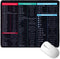 Excel Mouse Pad with Shortcuts - 26x21x0.3cm Anti-Slip Mouse Mat for Office Desk with Excel and Word Patterns