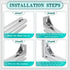 30 Set Silver 2020 Series Aluminum Extrusion Profile Connector, Includes Wrench and Corner Brackets