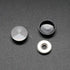 Mirror Screws, Aluminum Cap Decorative Nails for Sign Advertising Hardware, Black, F0.6, 4 Pack