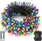 Battery String Lights Outdoor 33Ft 100 LED Fairy Lights for Indoor Outdoor