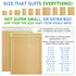 Natural Kraft Bubble Mailer Envelopes 4 x 7 Inches | 50 Pack Self Seal Padded Envelopes | Waterproof & Tear-Resistant