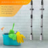 Heavy Duty Broom and Mop Holder Wall Mounted, SUS304 Stainless Steel Tool Organizer for Laundry Room (Black 3 Pack)