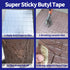 ADHES Butyl Tape Waterproof Aluminum Foil Tape, 2 Inch x 16 Feet for RV Repair, Window, Boat and Pipe Sealing, Silver