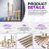 Swpeet 138Pcs M6 30/40/50/60/70/80mm x Zinc Plated Crib Hardware Screws Kit, Hex Socket Head Cap Crib Bed Bolt