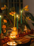 24 Decoration(Christmas,11 Inch,Green) Treela Pcs Flameless Taper Candles Battery Operated Bulk Fake Candles Light LED