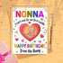 Moonlit93 Nonna - I Can't Wait For Our First Cuddle Happy Birthday From The Bump! Card - Ideas Birthday Card For Nonna
