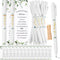 Greenery Baby Shower Pens, Black Ink Retractable Ballpoint Pens for Baby Shower Party Games, 30 Set