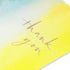 Abstract Watercolor Thank You Card - Blank Inside for Personal Messages