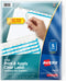 Avery 5-Tab Binder Dividers, Easy Peel Clear Labels for Copiers, Index Maker,