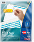 Avery 5-Tab Binder Dividers, Easy Peel Clear Labels for Copiers, Index Maker,