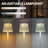 Set 2, 5200mAh 3 Dimming AELS Mosaic Rechargeable Lamps Cordless White Lamps of Handmade Portable LED Touch Table