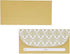 Juvale 100 Pack Gold Money Envelopes for Cash Gifts, Decorative Design for Birthdays, Graduations, Weddings (7x3 In)