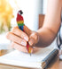Bundle of Sloth, Llama, Tropical Flamingo, & Red Parrot Novelty Pens – Colorful Tropical Animals Writing Pens for