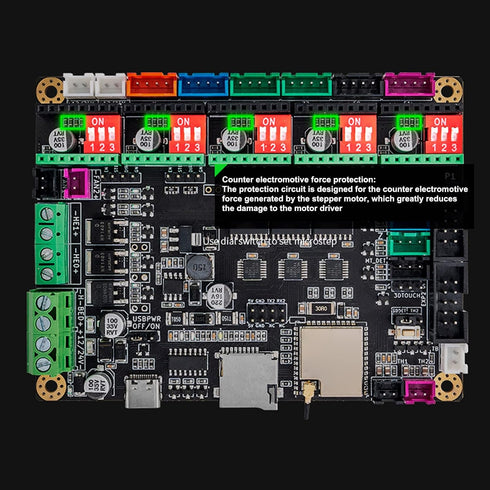3D ESP32 520KB, 2.0 MINI12864 V3 Printer Mainboard with MCU Firmware Compatible for MKS Upgrade