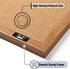 Mr. Pen Cork Board - 24”x36” Wood Frame Bulletin Board for Walls, Push Pin Board for Office