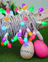 50 17FT BOHON Easter Lights String LED Multi Color Christmas Lights White Wire Pastel String Lights Plug in for Bedroom