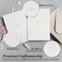 RUN2PRINT Pack 100 Luxury Thank You Cards with Envelopes & Gold Foil Stickers - Bulk of Elegant Blank Notes