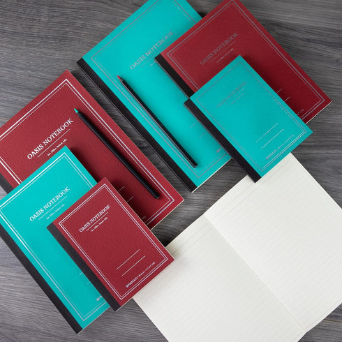Itoya ProFolio Oasis Notebook - A5 Avocado Journal, Lined and Dotted for Work, Artists, Writers, Note Taking