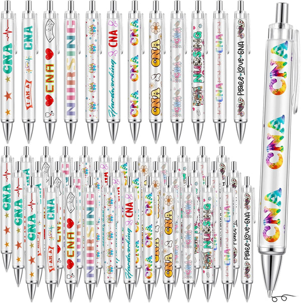 Motipuns 48 Pcs National Nursing Assistant Week Pens CNA Week Gifts Bulk Medical