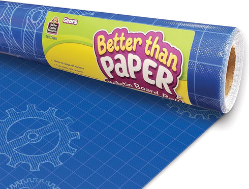 Teacher Created Resources Gears Better Than Paper Bulletin Board Roll, Model: TCR77040