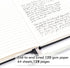 feela 3 Pack A5 Notebooks with 3 Black Pens, Hardcover Classic Ruled Journal Set with Pen Holder for Business