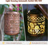 2 Pack Kaixoxin Solar Garden Decor Metal Lantern Sunflower Table Lamp Bronze Outdoor Dercoration Great Gift for Women