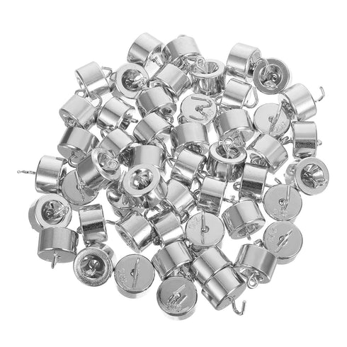 Luxshiny 50pcs Physics Lab Hook Weight Set 20g Each Chromium-Plated Iron Metal