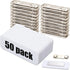 Henoyso 50 Sets 1 x 3 Inch Magnetic Name Tags Blank Magnetic
