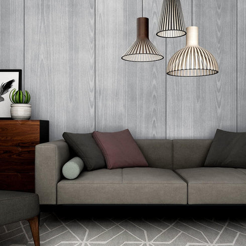 Livelynine Grey Wood Contact Paper, Peel and Stick Wallpaper for Kitchen, Classroom, and Countertops