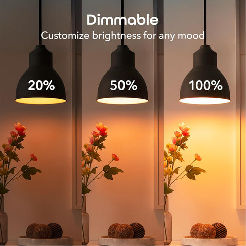 Bulbs 2-Pack, A19, 800 60W Dimmable, 2700K, Geeni Prisma Smart Light Color Changing RGBW LED, Lumens, Equivalent, Works