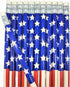 Vintage Look American US Flag #2 Lead Wooden 7.5" Pencils (Patriotic USA) Party Favor Stationery Printed Bones (36) by Zugar Land