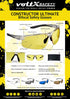 voltX 'Constructor Ultimate' Bifocal Reading Safety Glasses, Clear Frame, Yellow Lens +2.5 Dioptre, Anti Fog Coated