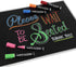 Wipe-Kleen Liquid Chalk Markers Neon Color - Set of 8 for Bistro Signs, Blackboard, Whiteboard & Glass