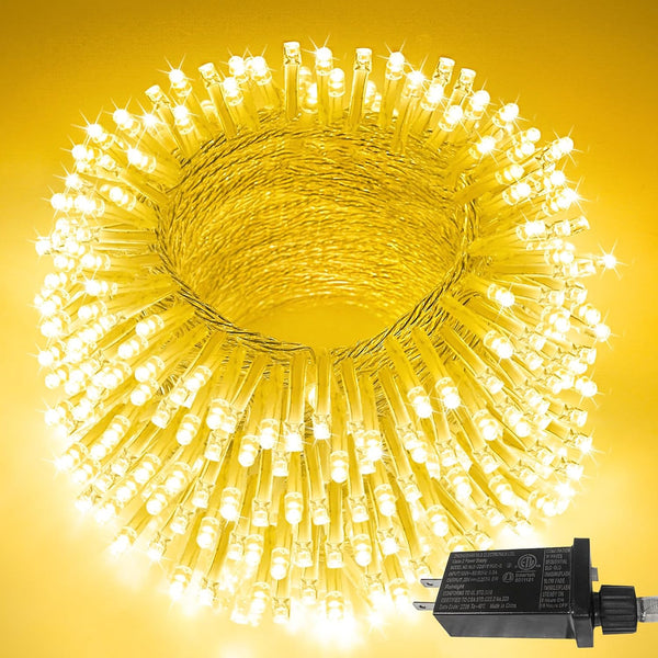 66FT 200LED Christmas String Lights, Waterproof, Extendable Twinkle Fairy Lights with 8 Modes & Timer for Garden,
