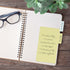 Pastel Tab Shaped Sticky Note Pad Assortment, Set of 3 To Do Pads, 3.5" x 5", 50 Sheets Per Pad, Made in USA