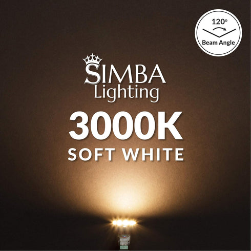 Simba Lighting LED MR11 Flood Light Bulbs - 4 Pack 12V 3W Halogen Replacement for Landscape, Accent, Track Lights