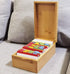 Neando Bamboo Index Card Holder, 3’’x5’’ Index Card Box with Dividers, Wood Recipe Box for 600 Cards