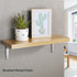 6 Inch 5 Inch, 4Pcs SAYAYO Heavy Duty Floating Shelf Brackets x Stainless Steel Wall Shelf Brackets & Supports Brushed