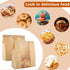 50 Bags.(13.7x8.2x3.7 in),Packaging Bakers.Package 60 Pcs Bread Bags for Homemade Bread With Window Sourdough Paper
