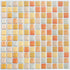 Yoillione 3D Mosaic Tile Sticker - Removable Wallpaper Tile, Yellow PVC Square Decorative Vinyl Tile Decals, 4 Sheets
