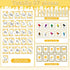 Bee Theme Bulletin Board Decoration, Educational Cards for Toddlers, Honeycomb Flash Cards for Preschool