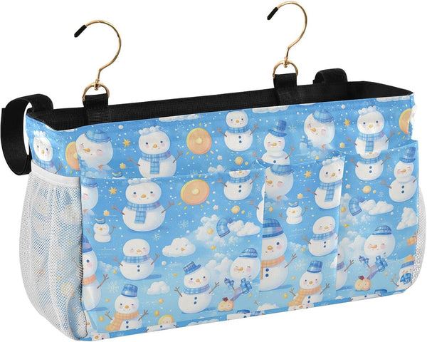Christmas Bedside Essentails Pocket with two mesh bag Table Cabinet Storage Organizer