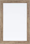 DesignOvation Beatrice Framed Magnetic Dry Erase Board, Rustic Brown, 18x27