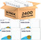 Index Cards 4x6 Bulk, (2400 Cards), Notecards 4x6 lined, Blank on Back,