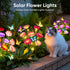 YALVION 3 Pack Solar Flowers Lights Outdoor Waterproof: LED Solar Lights Decorative for Outside Garden Decor