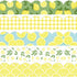 Whaline 69 Feet Summer Lemon Bulletin Board Borders with Self-Adhesive Trim in 5 Designs for Classroom Decorations