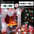 33ft 50 C9 Brizled Red & White Christmas Lights, LED Faceted String Lights Outdoor, Linkable Christmas Tree Light, UL