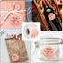 NYTGAH 600PCS Packaging(Pink Thank You for Supporting My Small Business Stickers and Card Kit, Thank You Cards Small