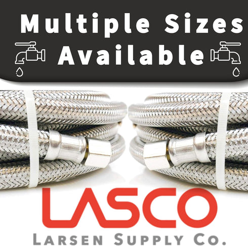 LASCO 10-0901 Old Style Leg Bathtub Supply Line, 1/2-Inch Female Iron Pipe, 25-Pack
